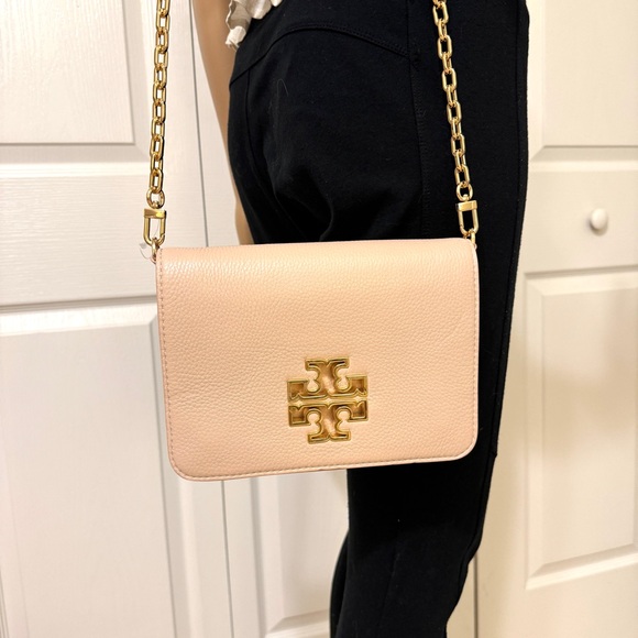 Tory Burch Britten Combo Pink Gold Crossbody - Picture 2 of 12